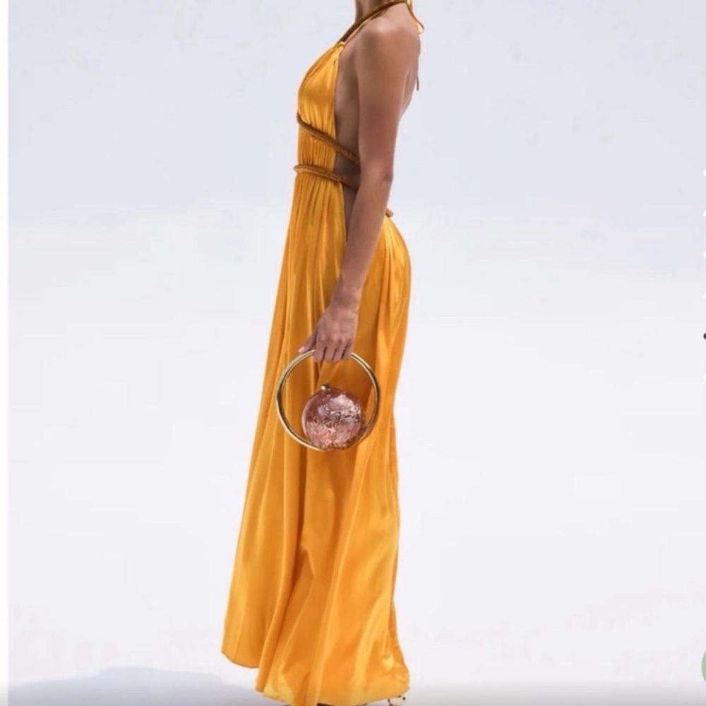 Cult Gaia Gold Silk Dress - Picture 4 of 7